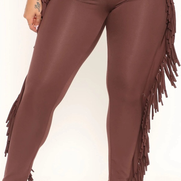 NWT Fashion nova shake it like a fringe shaker leggings - Picture 15 of 15